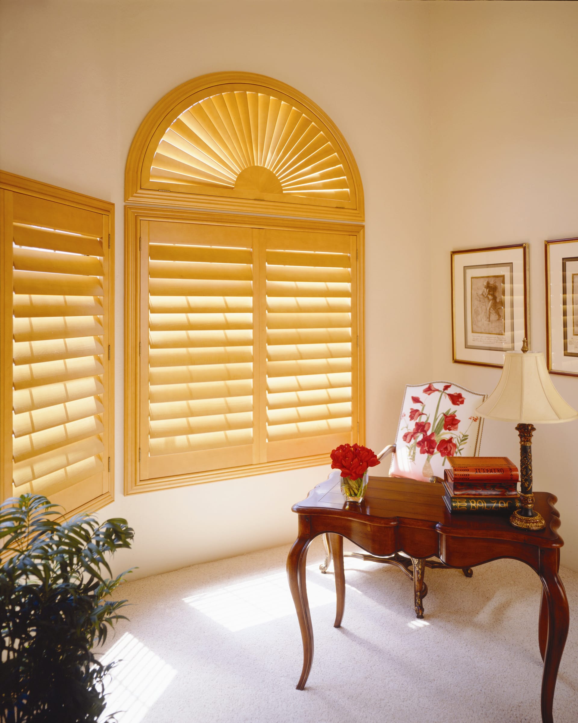 Wide range of shutter, blind, and curtain samples and colours for custom window solutions